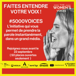 #5000VOICES ouvre 50 places pour prendre la parole sur notre media